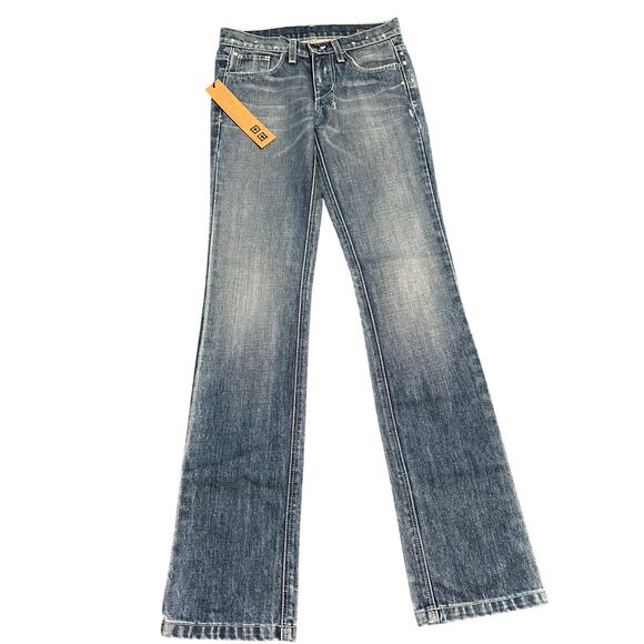 Ksubi Scooter Vintage Indigo Distressed Low Rise Jeans, Size 25, Women's, NWT - Picture 1 of 10